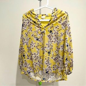 NWOT H&M x Anna Glover flower blouse XS